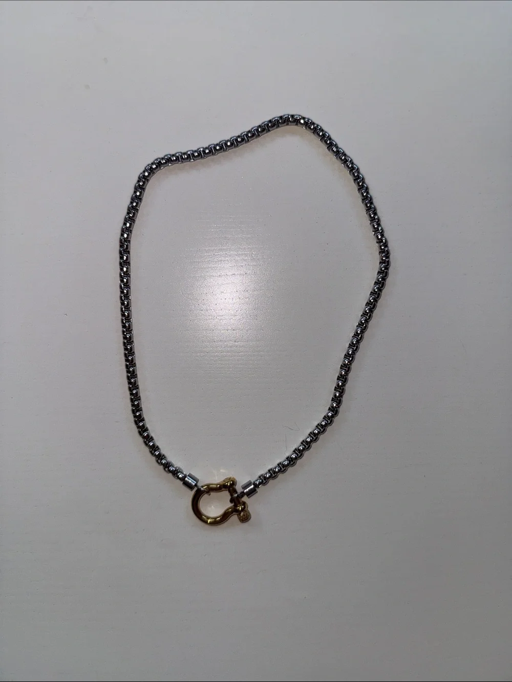Mixed metals necklace